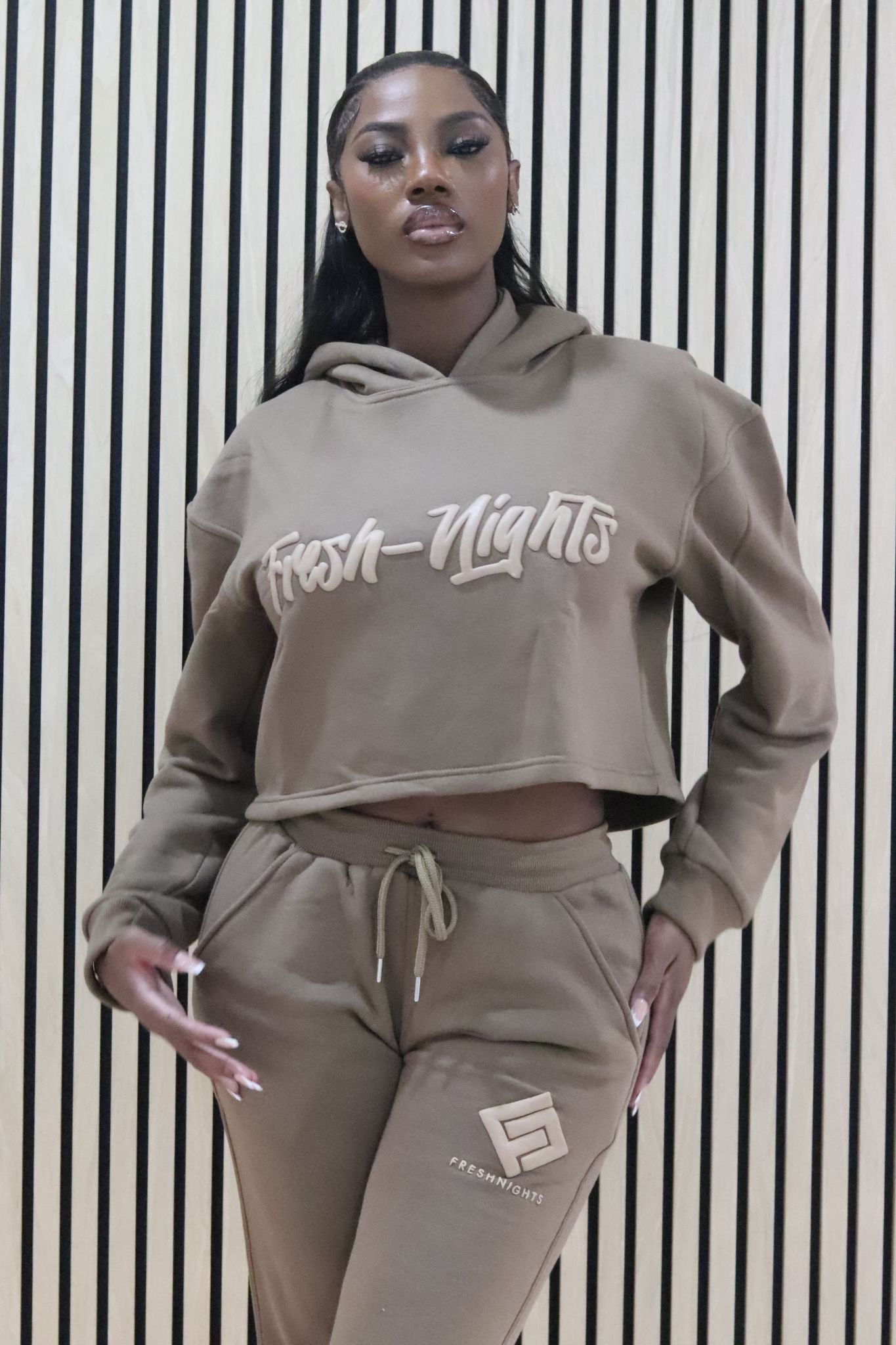 FN CROP HOODIE SET