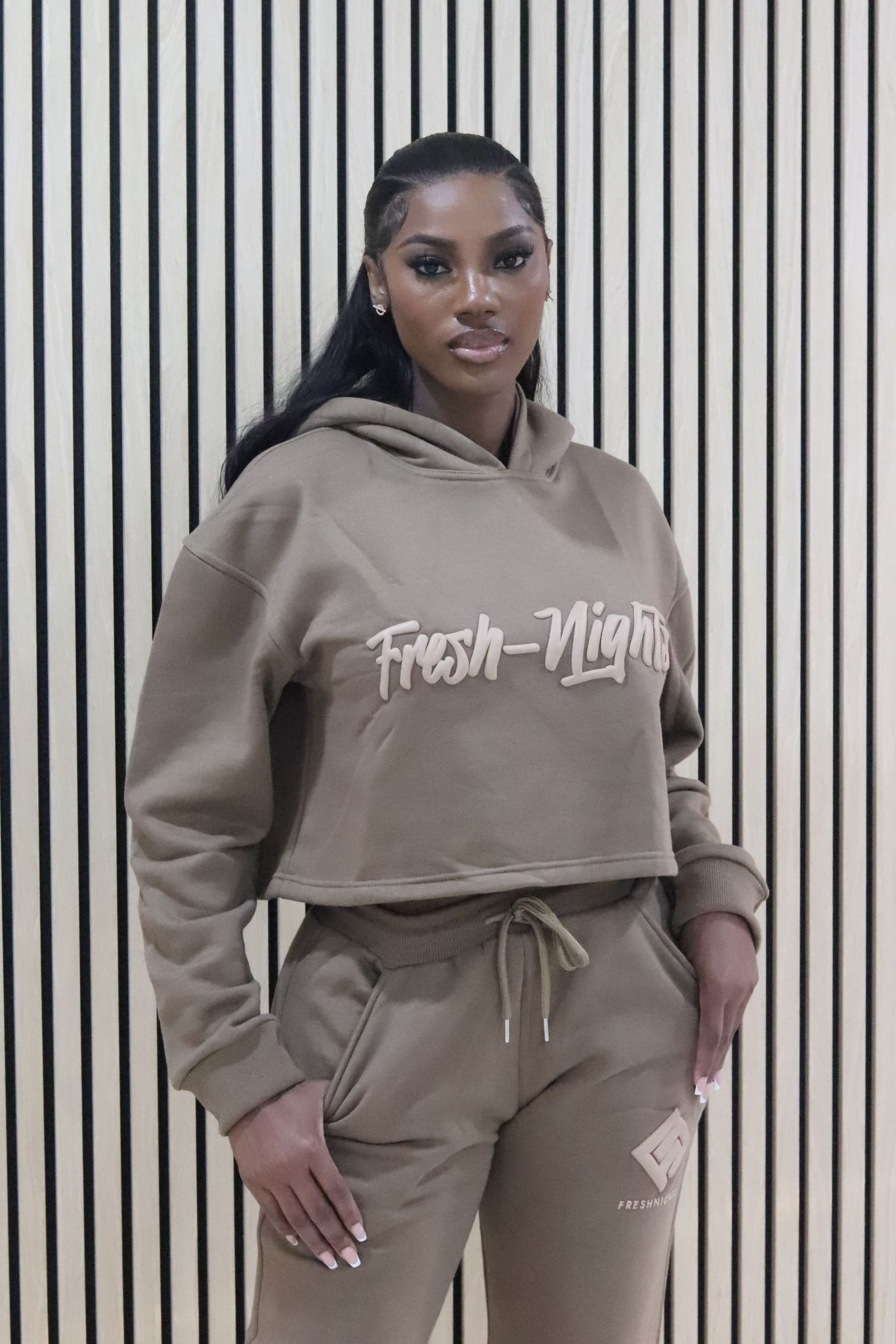FN CROP HOODIE SET