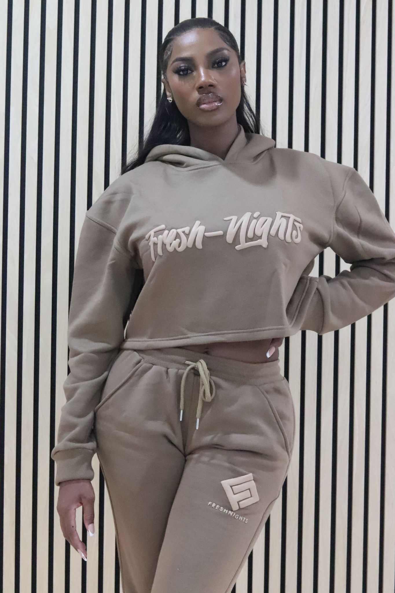 FN CROP HOODIE SET